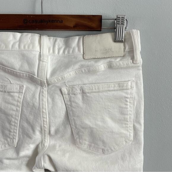 Moussy Vintage | Women’s Velma White Destroyed High-Waist Skinny Jeans Denim 27 - Picture 8 of 12